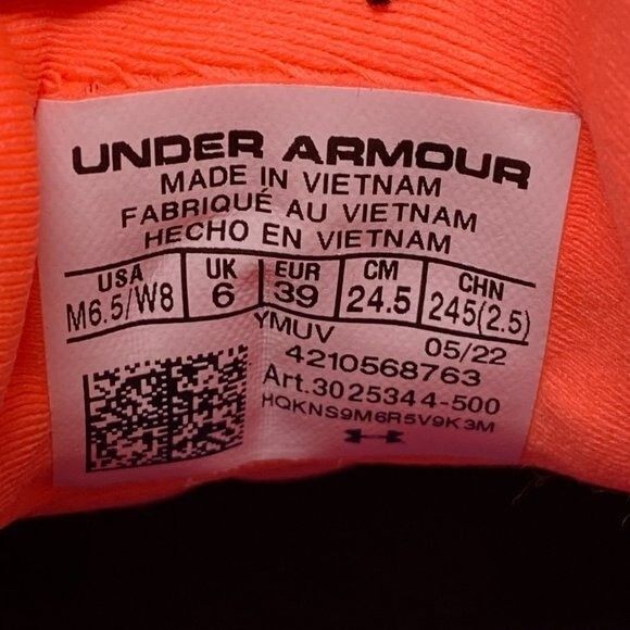 Under Armour 3025344-500 Flow FUTR X 'Black History Month Women's SZ 8 - Picture 14 of 14